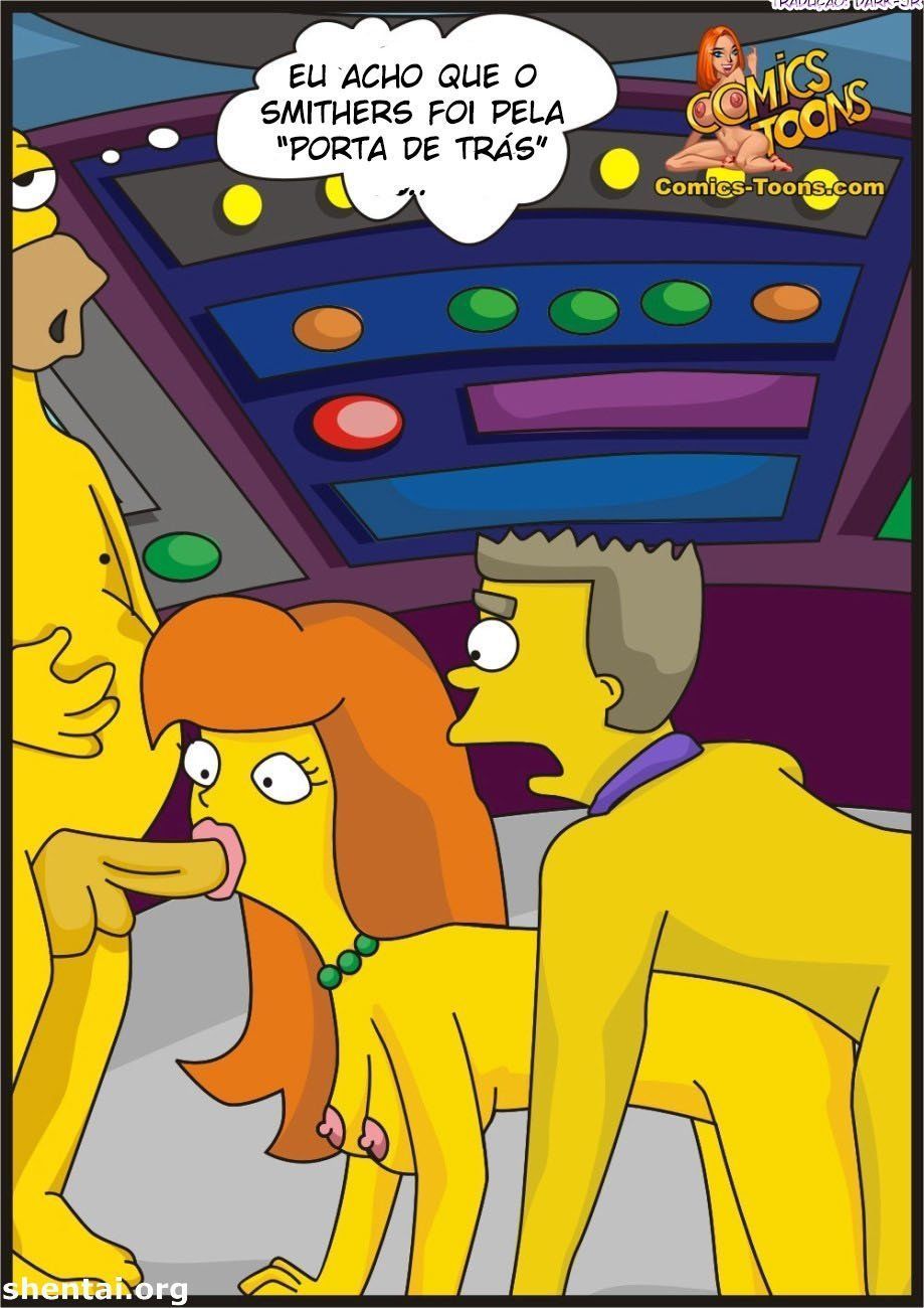 Homer Simpson comendo a nova secretária - Foto 10