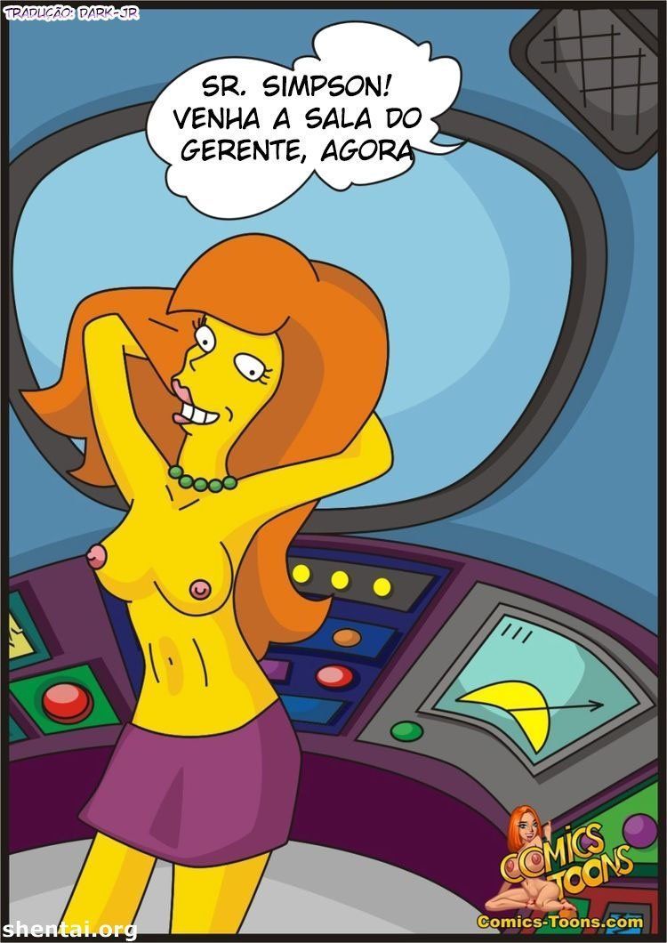 Homer Simpson comendo a nova secretária - Foto 3