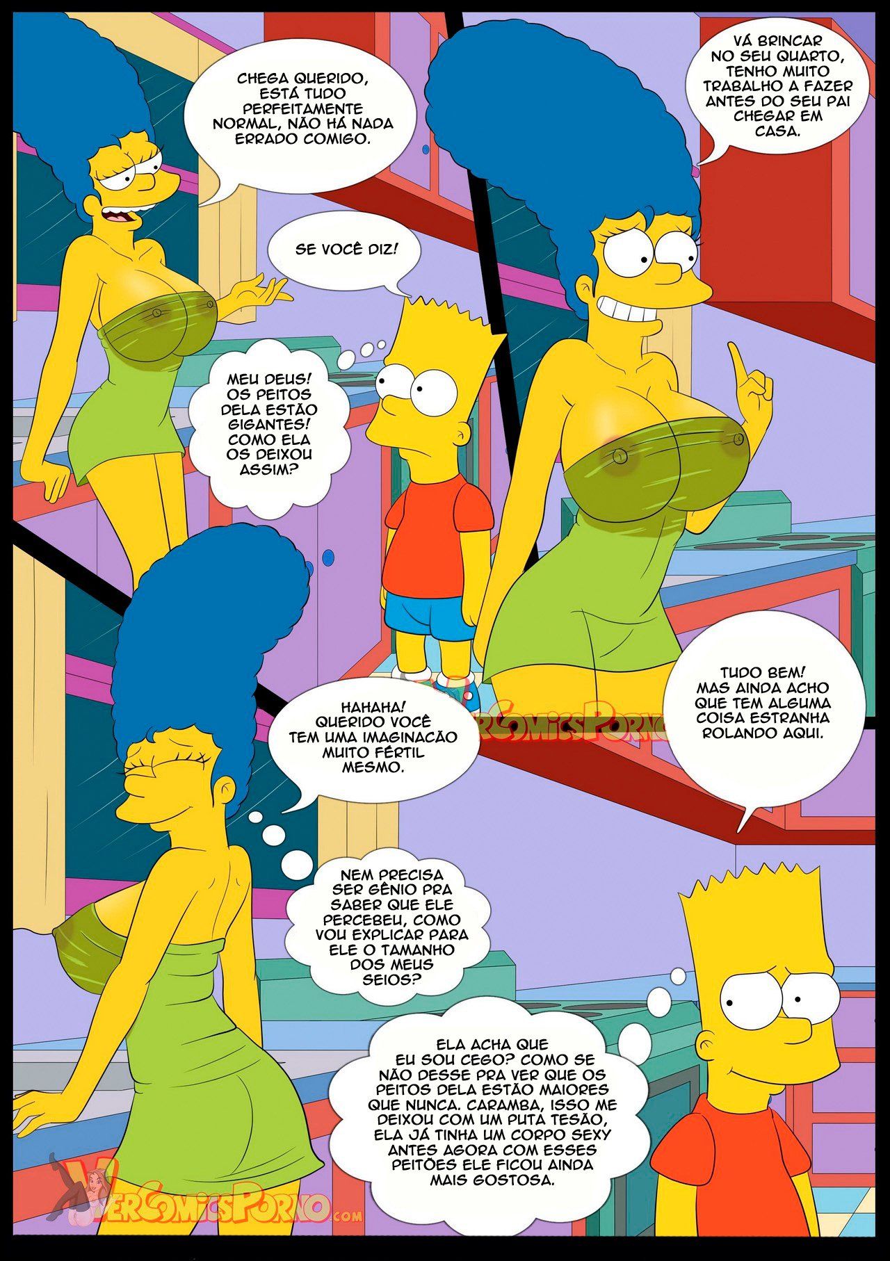 Fodendo a mamãe Simpsons pornô incesto - Foto 3