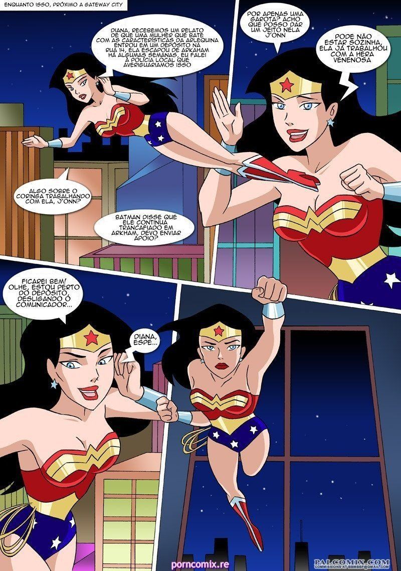Quadrinhos de sexo Liga da Justiça lésbicas