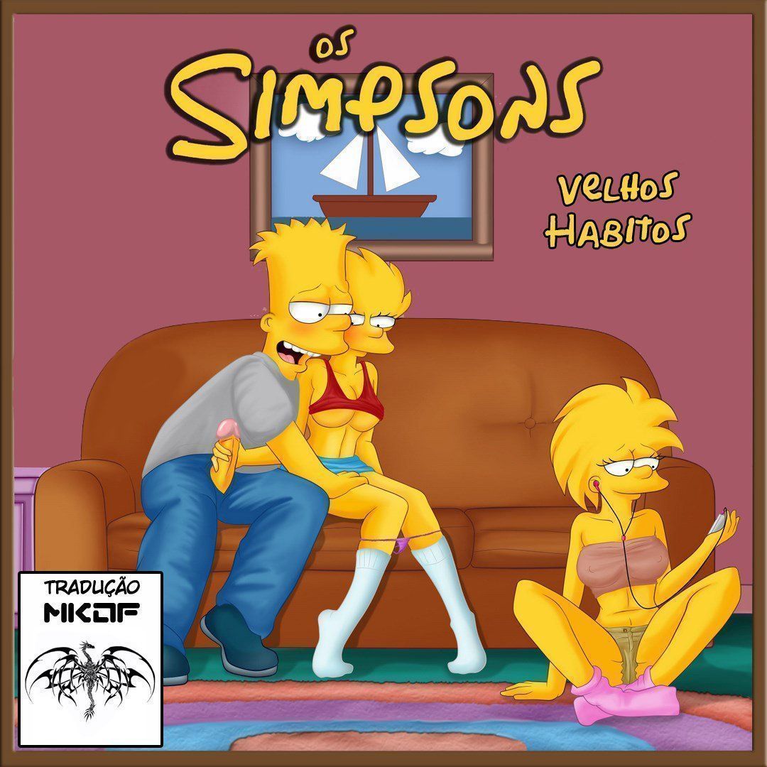 Bart e suas irmãs Simpsons incesto - Foto 1