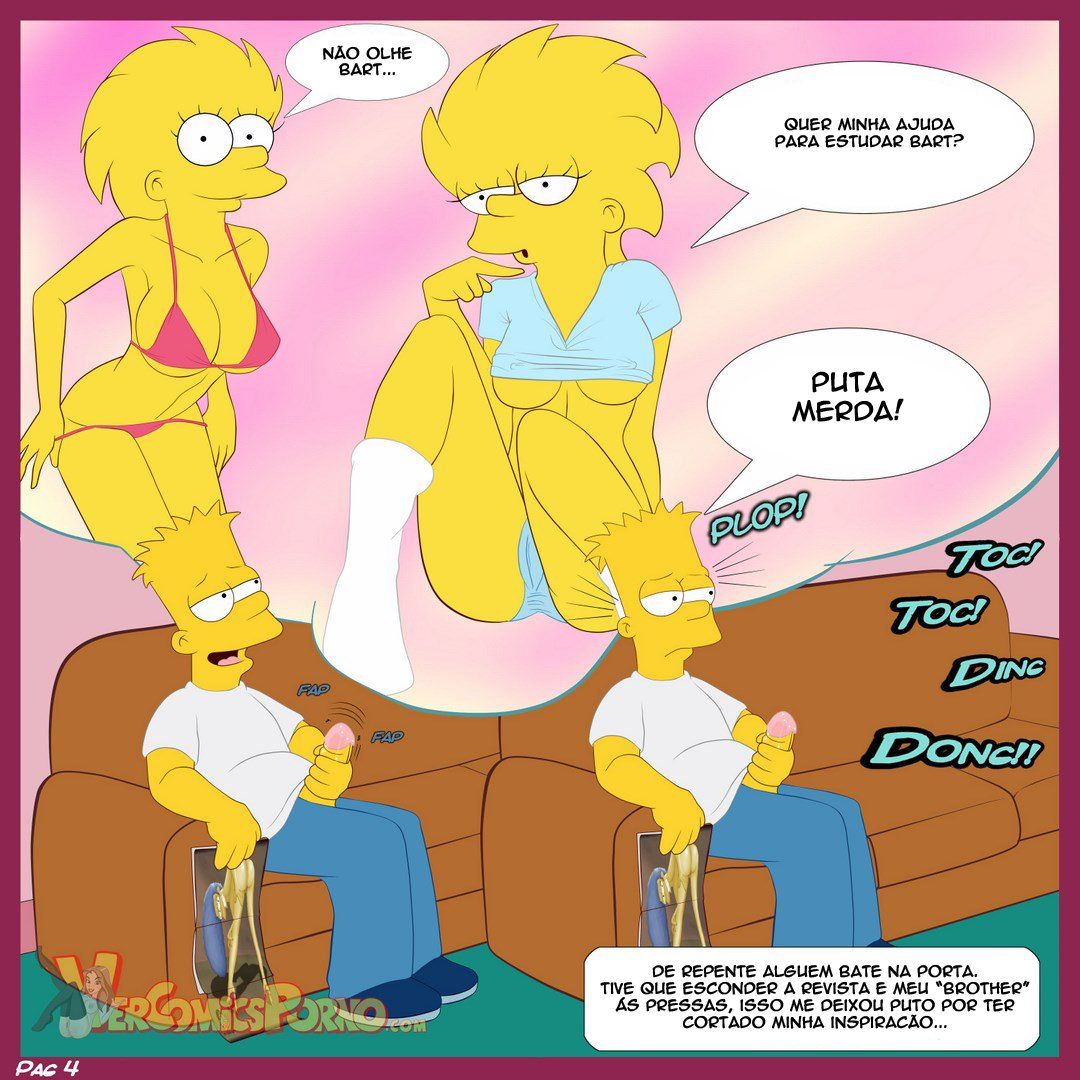 Bart e suas irmãs Simpsons incesto - Foto 5