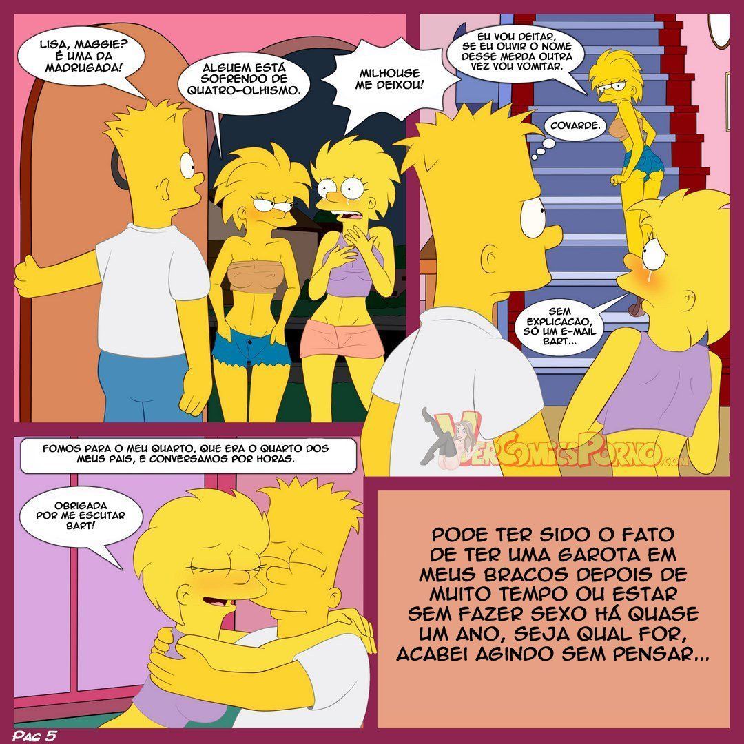 Bart e suas irmãs Simpsons incesto - Foto 6