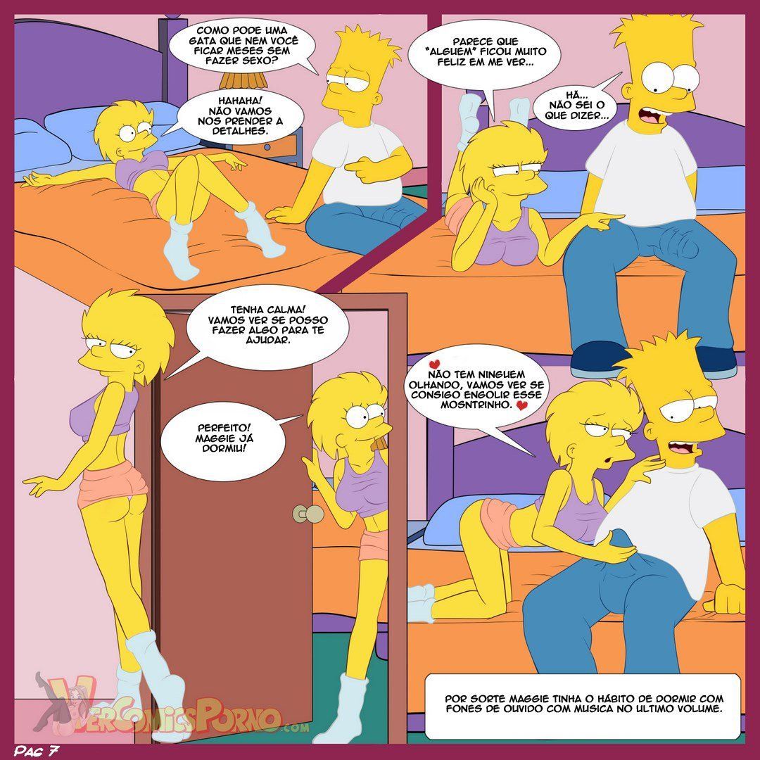 Bart e suas irmãs Simpsons incesto - Foto 8