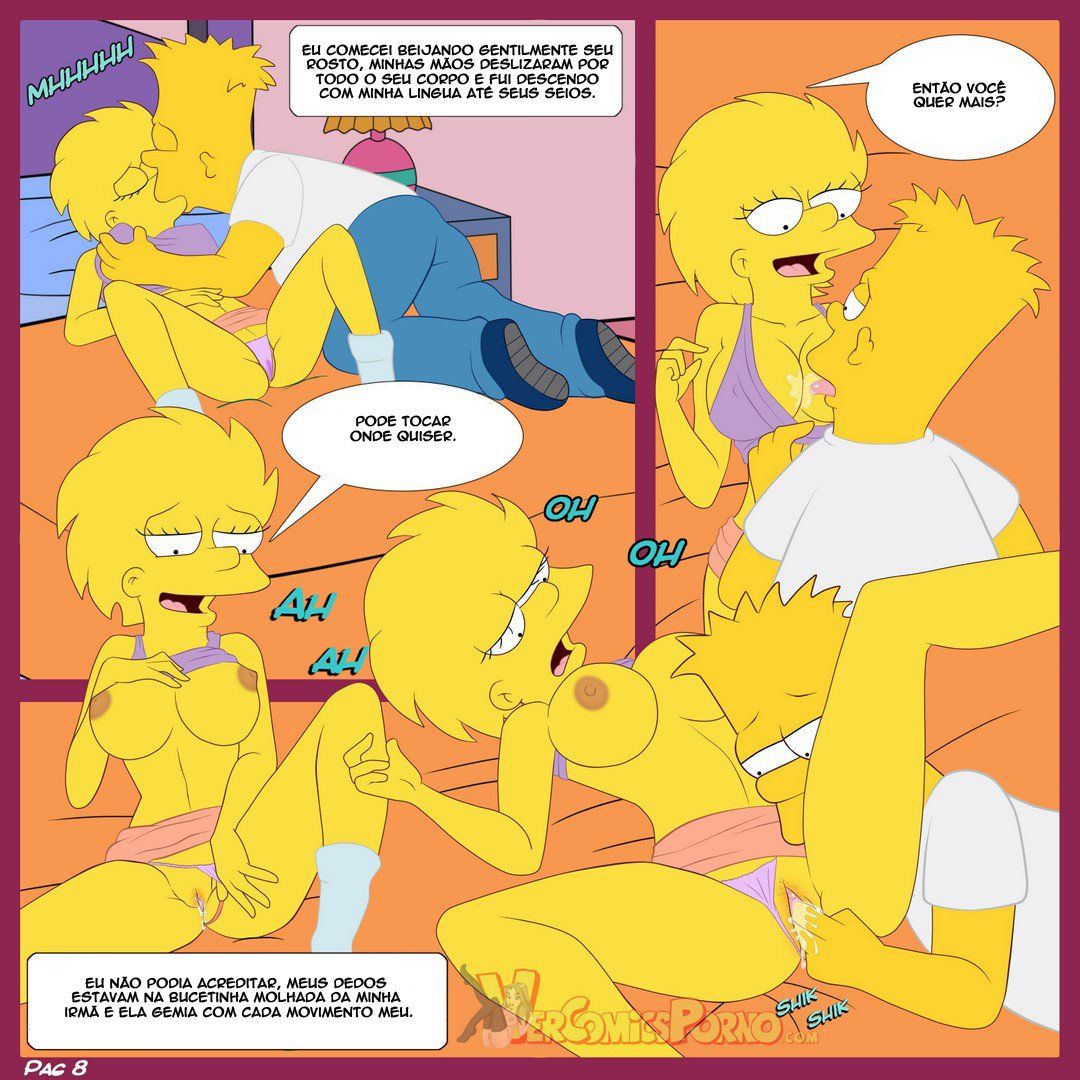 Bart e suas irmãs Simpsons incesto - Foto 9