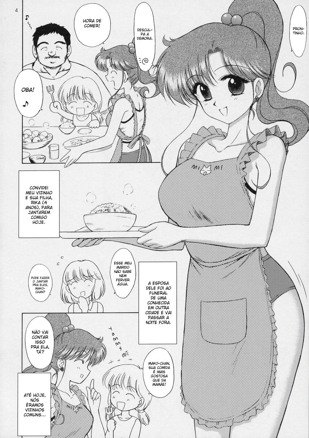 Hentai Sailor Júpter servindo o vizinho
