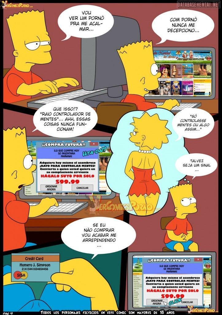 Bart cobrando aposta da irmã Lisa - Foto 5