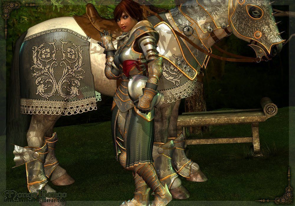 A guerreira com seu parceiro cavalo - Foto 1