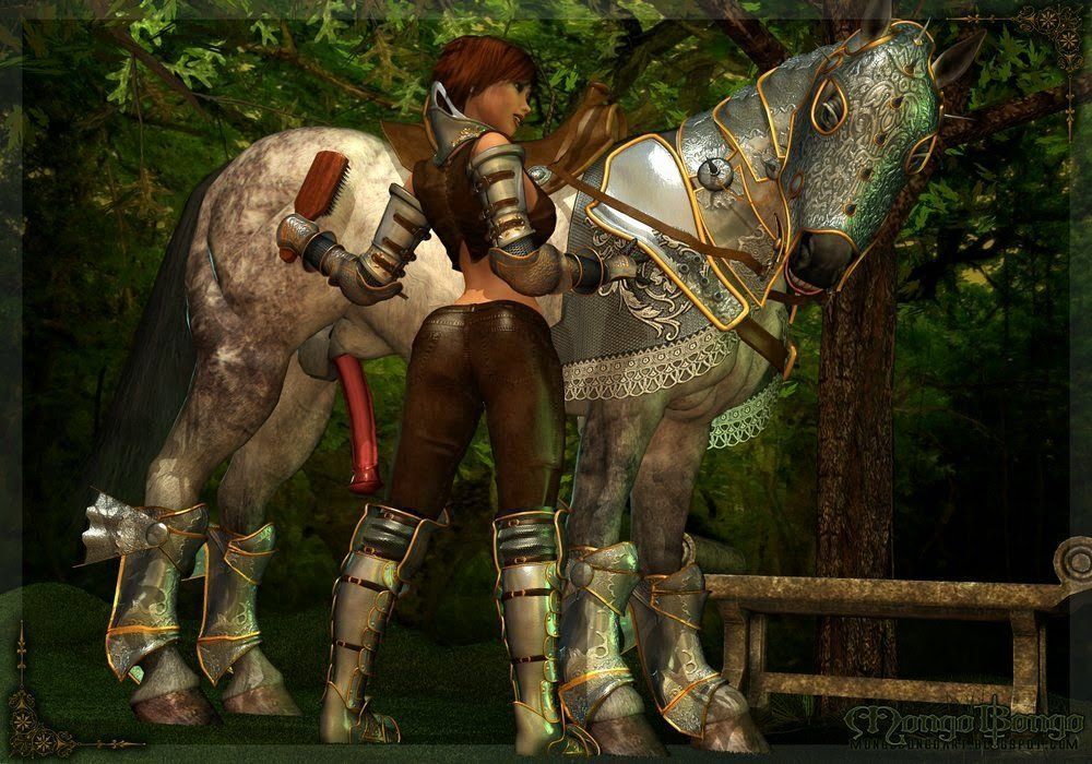 A guerreira com seu parceiro cavalo - Foto 3