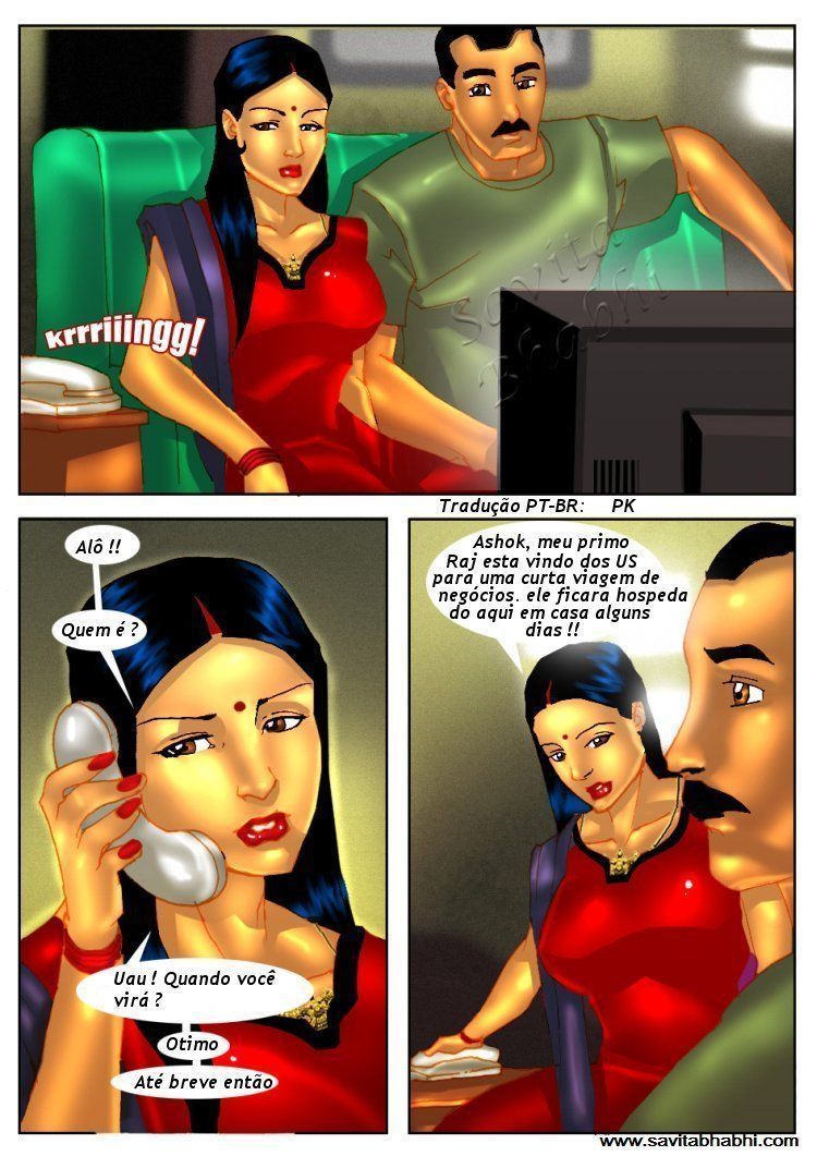As aventuras sexuais de Savita Bhabhi 04 - Recebendo um primo - Foto 13