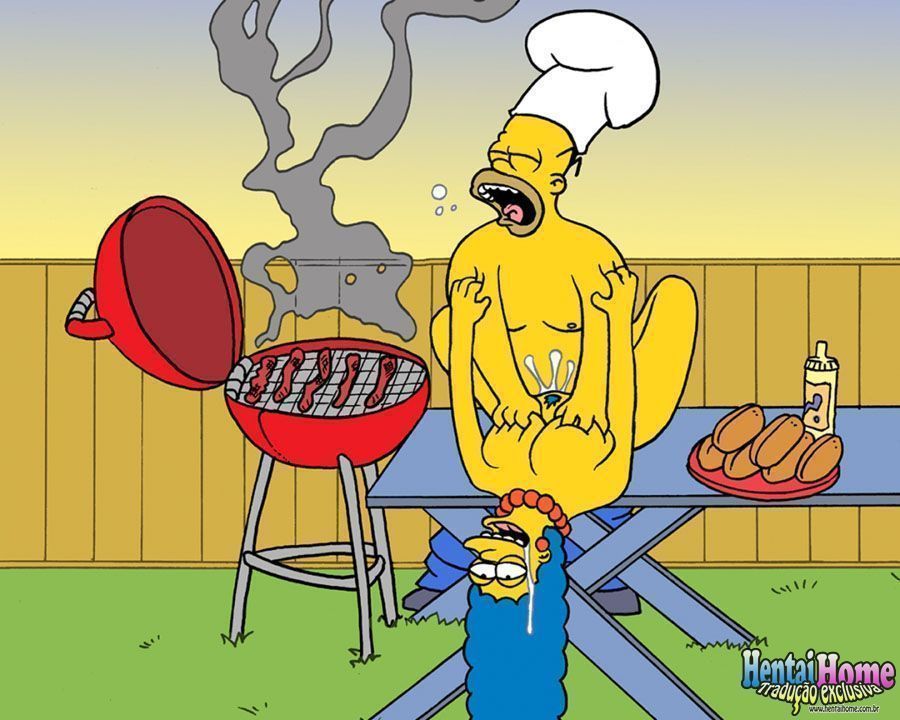 Putaria no churrasco dos Simpsons pornô - Foto 5
