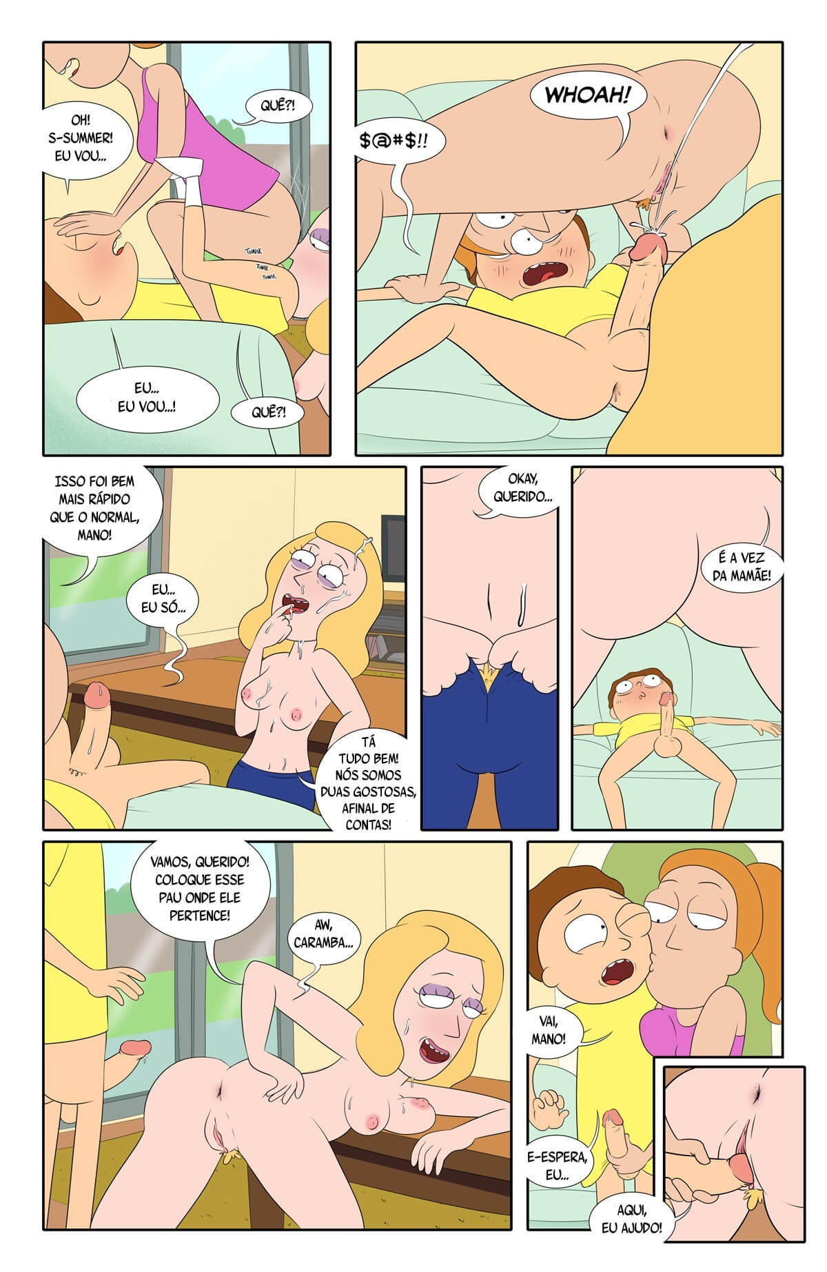 Rick e Morty hentai pornô incesto - Foto 5