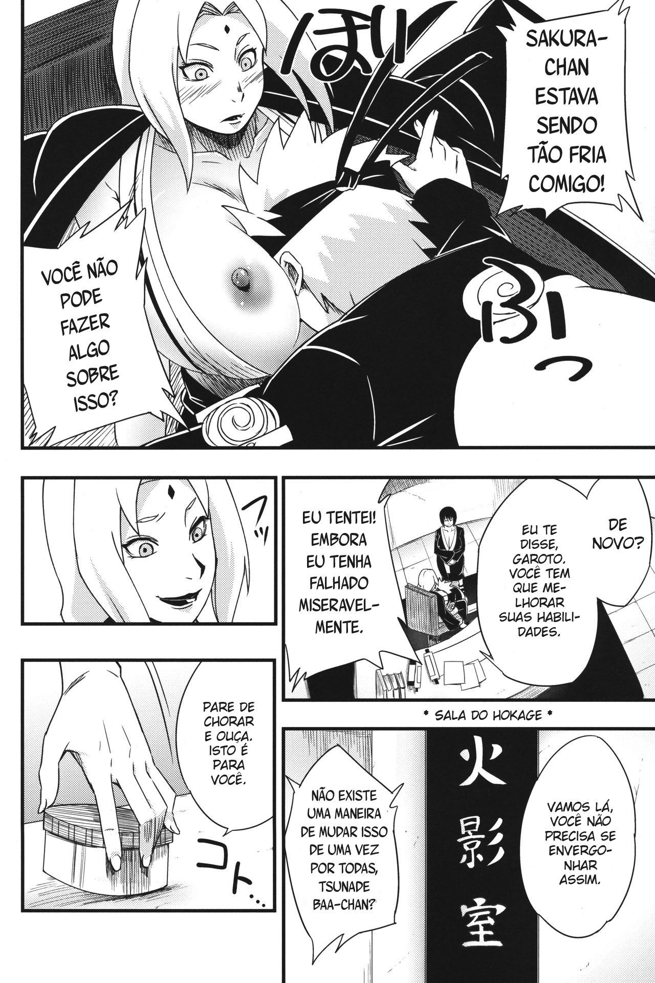 Naruto dando orgasmo as ninjas de Konaha