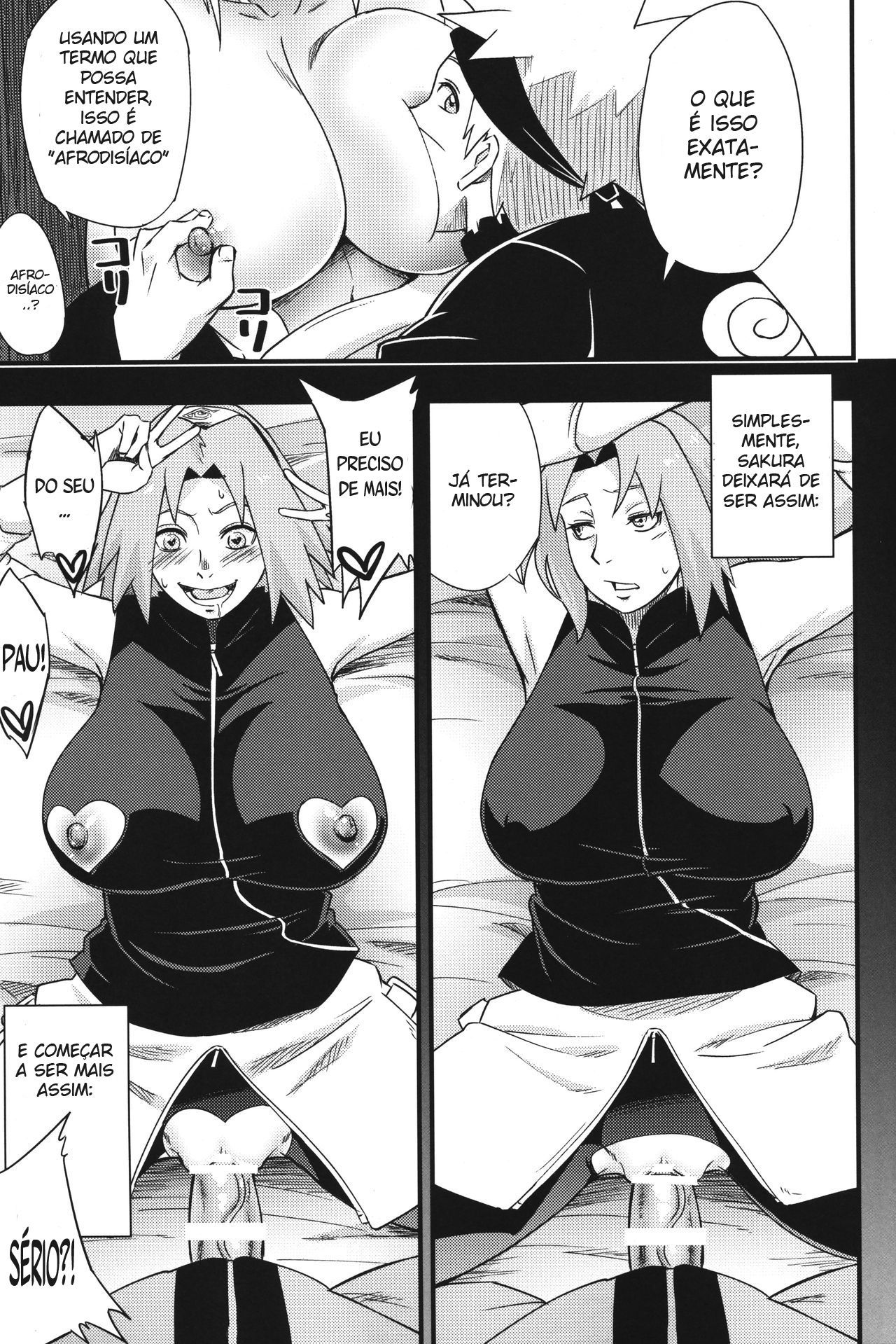 Naruto dando orgasmo as ninjas de Konaha - Foto 9
