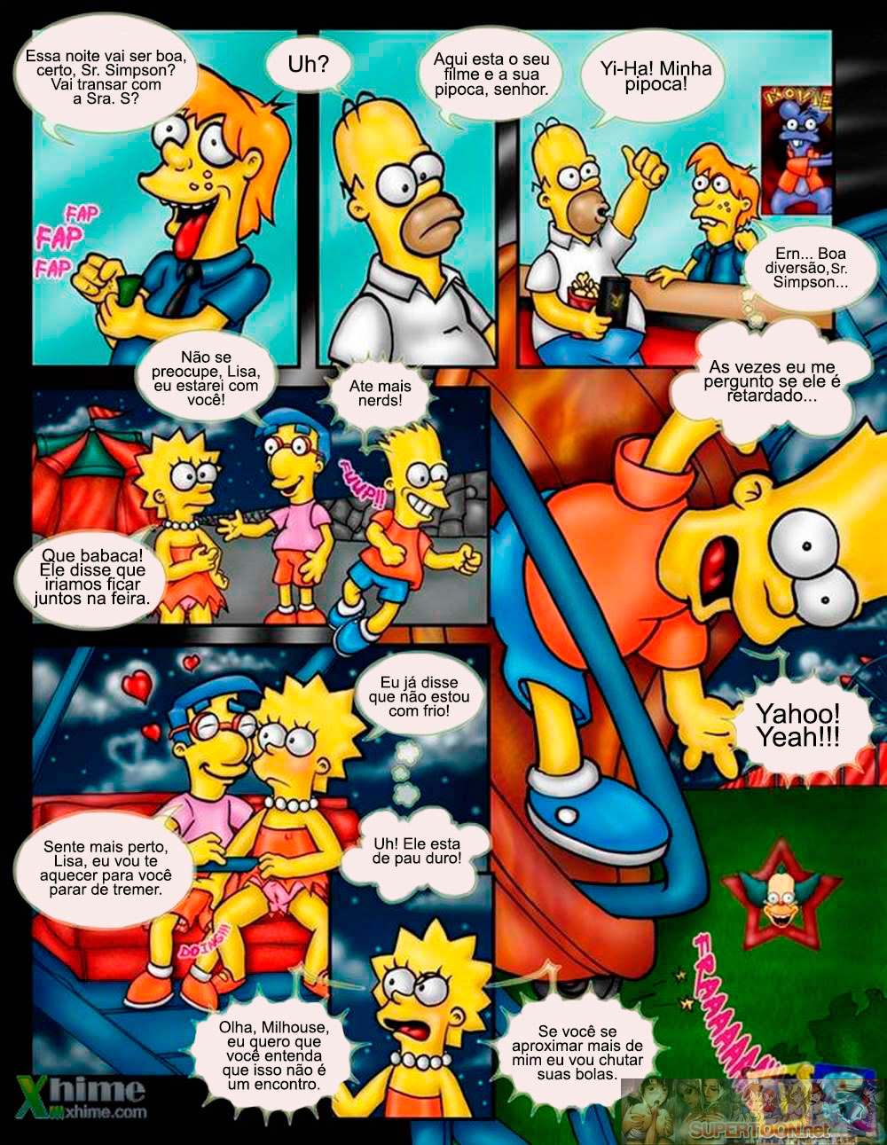 O dia de sexo da família Simpsons pornô