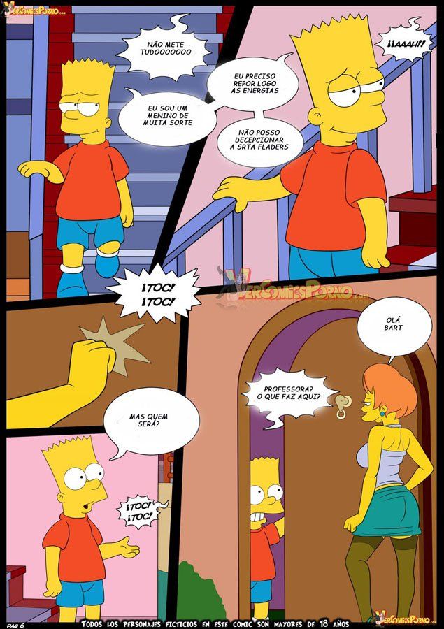 Bart dando uma lição na sua professora