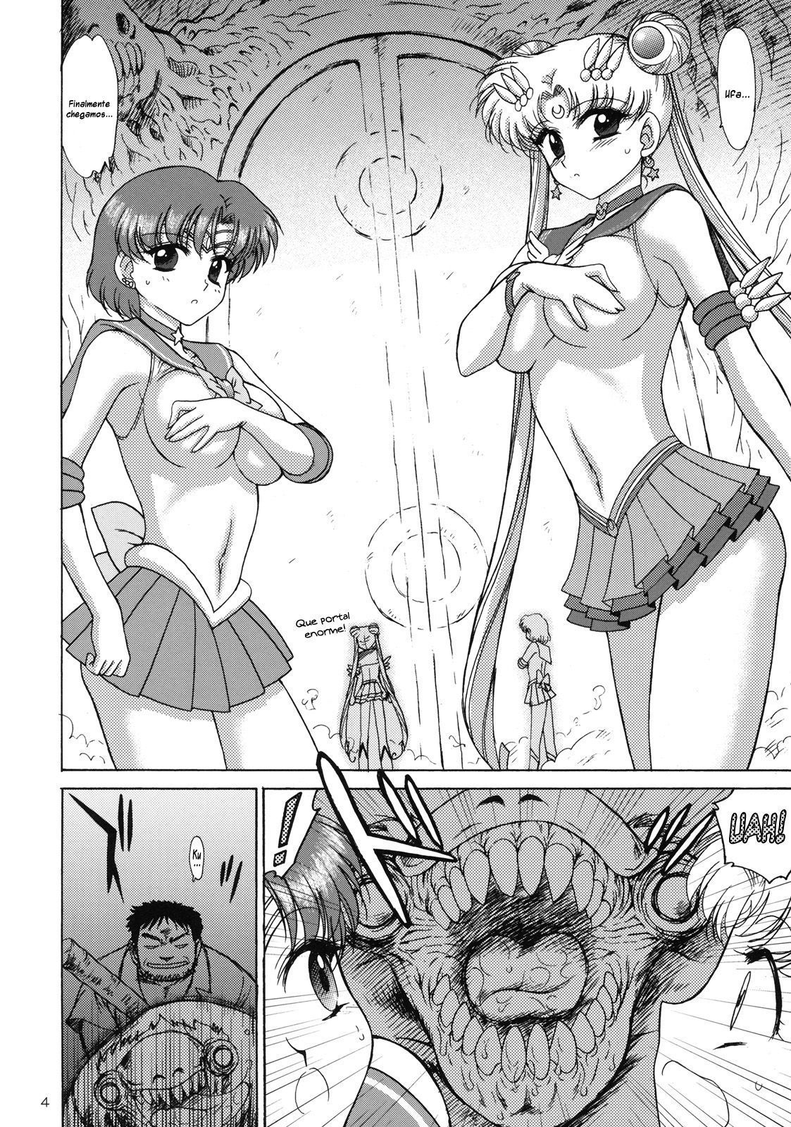 Sailor Moon hentai no covil do inimigo