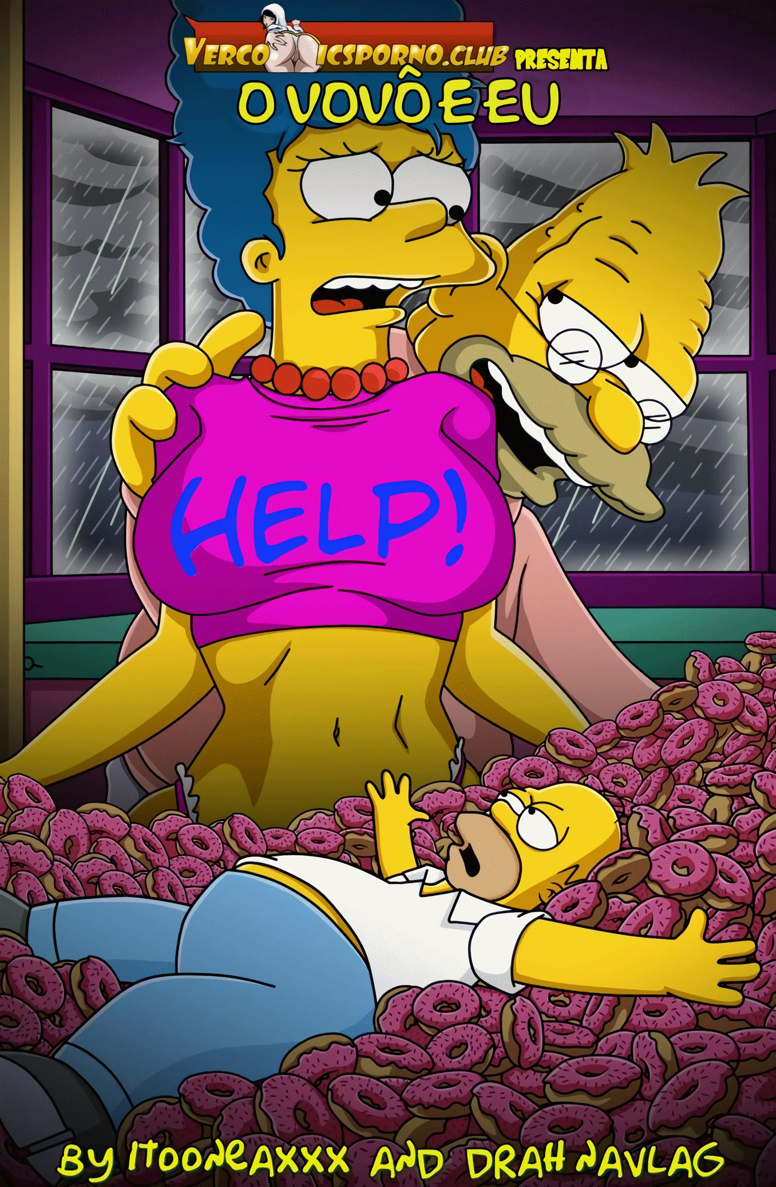 Simpsons pornô: O vovô e a nora - Foto 1