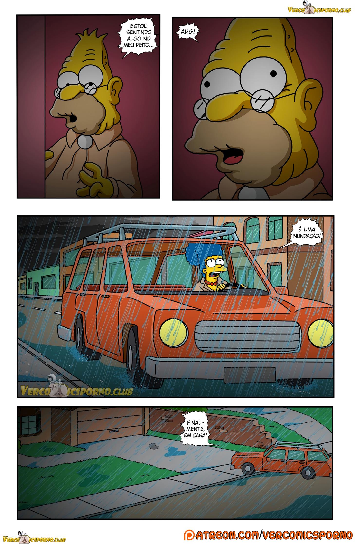 Simpsons pornô: O vovô e a nora