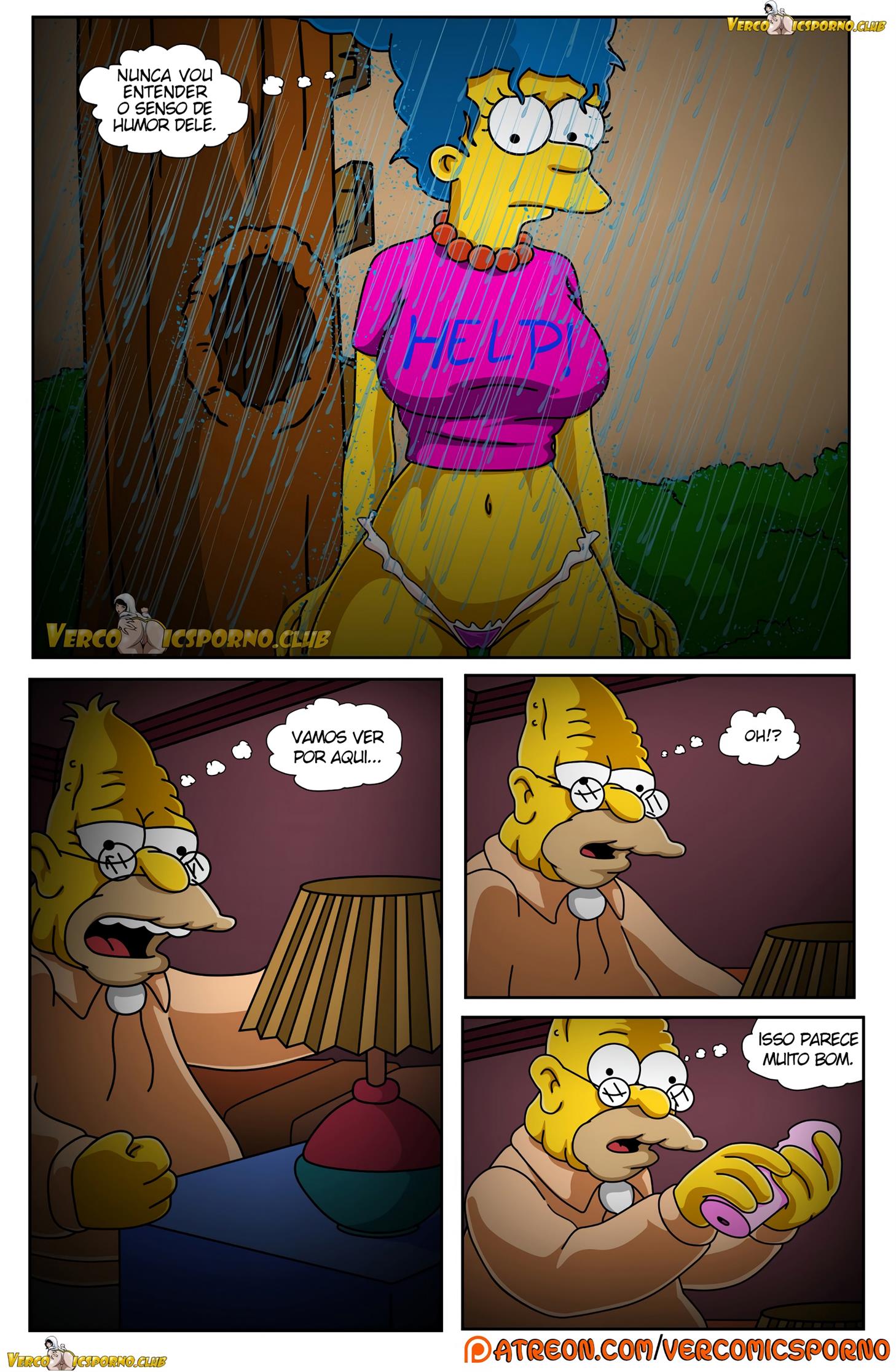 Simpsons pornô: O vovô e a nora - Foto 29