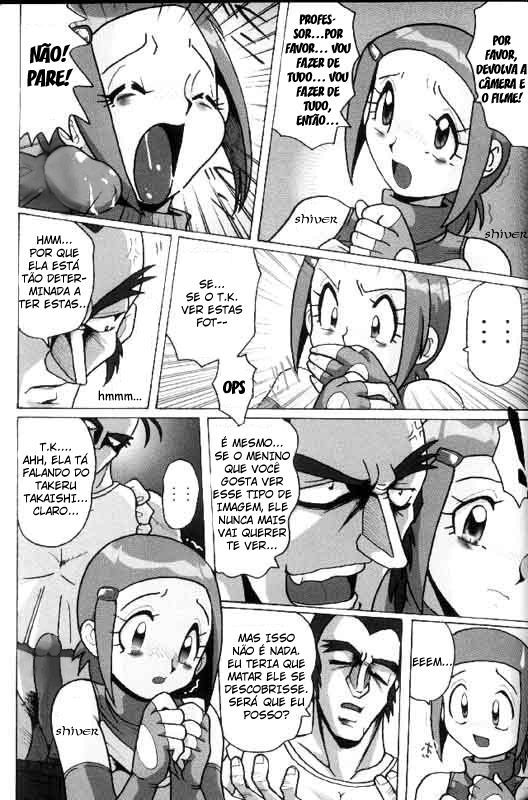 Digimon Hentai - Kari a garota puta da escola - Foto 11