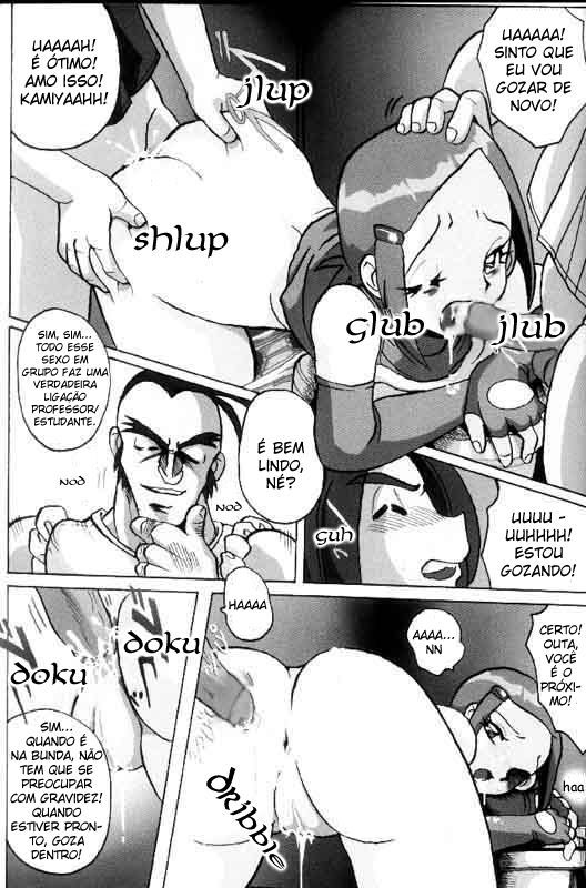 Digimon Hentai - Kari a garota puta da escola