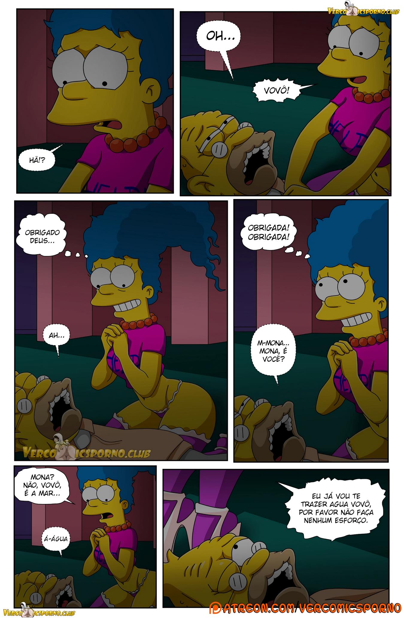 Simpsons pornô: O vovô e a nora 02 - Foto 13