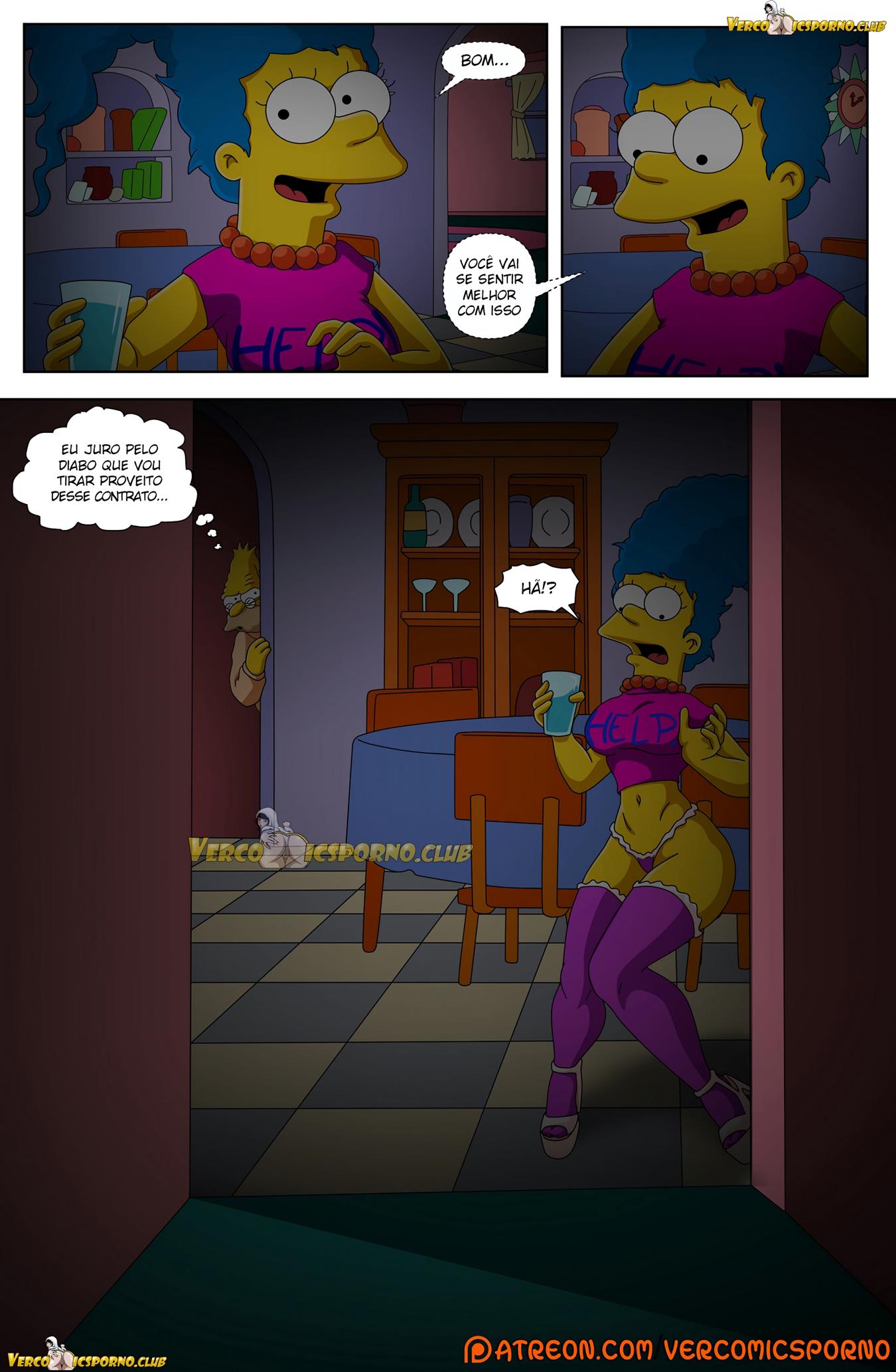 Simpsons pornô: O vovô e a nora 02 - Foto 14