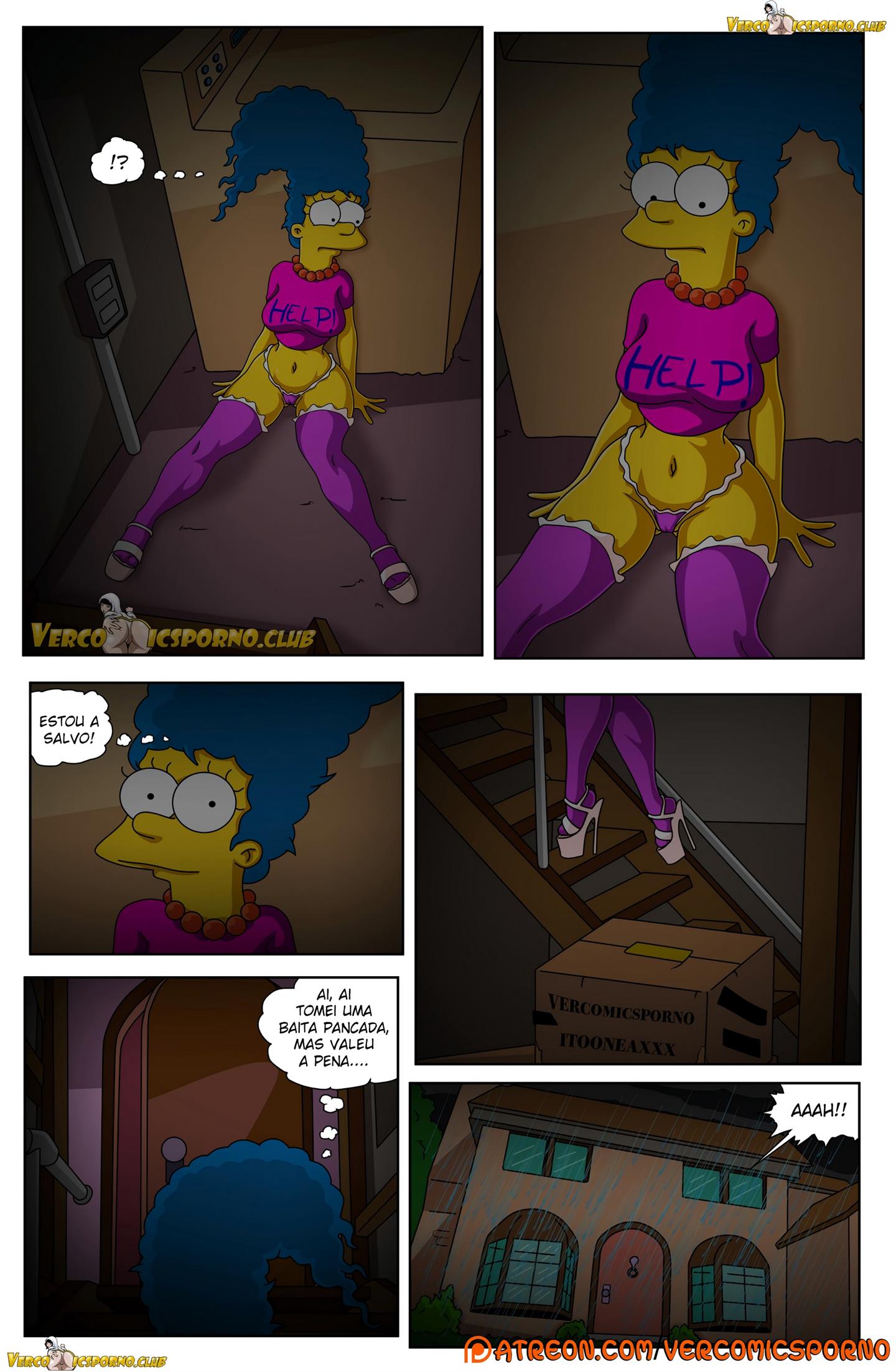 Simpsons pornô: O vovô e a nora 02 - Foto 3