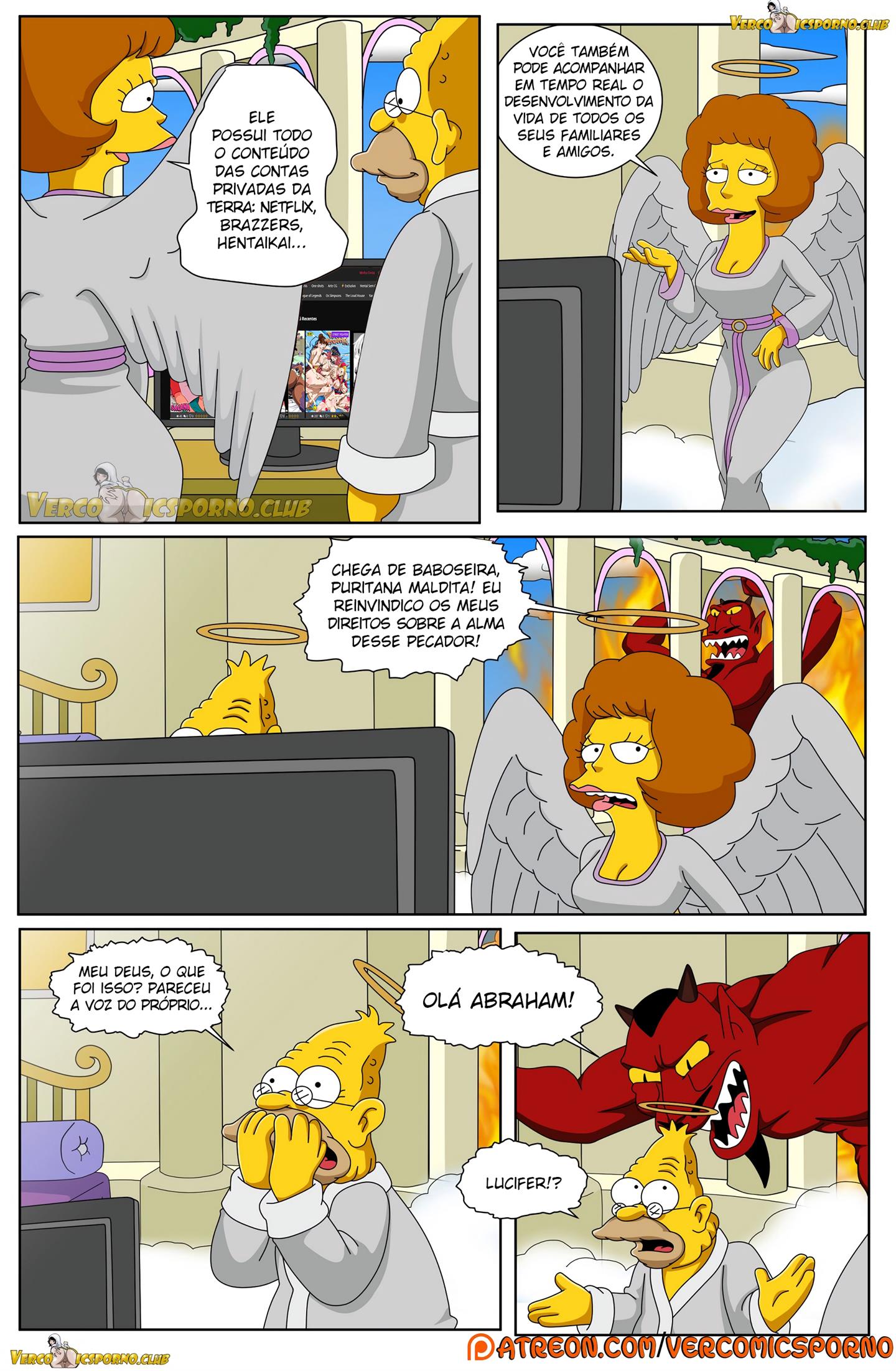 Simpsons pornô: O vovô e a nora 02 - Foto 8