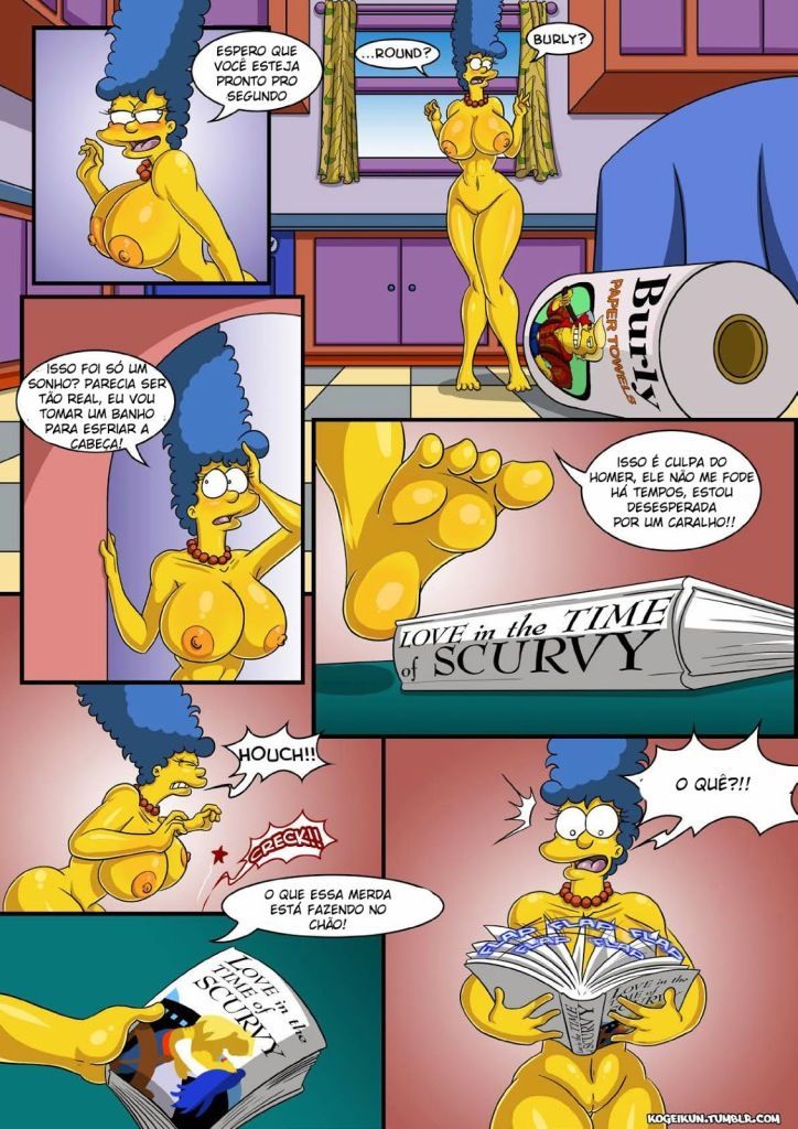 Marge Simpson com tesão