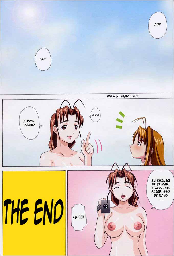 Love Hina Hentai: Meninas no banho