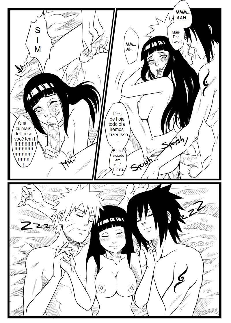 Sasuke dando um trato na esposa de Naruto - Foto 10