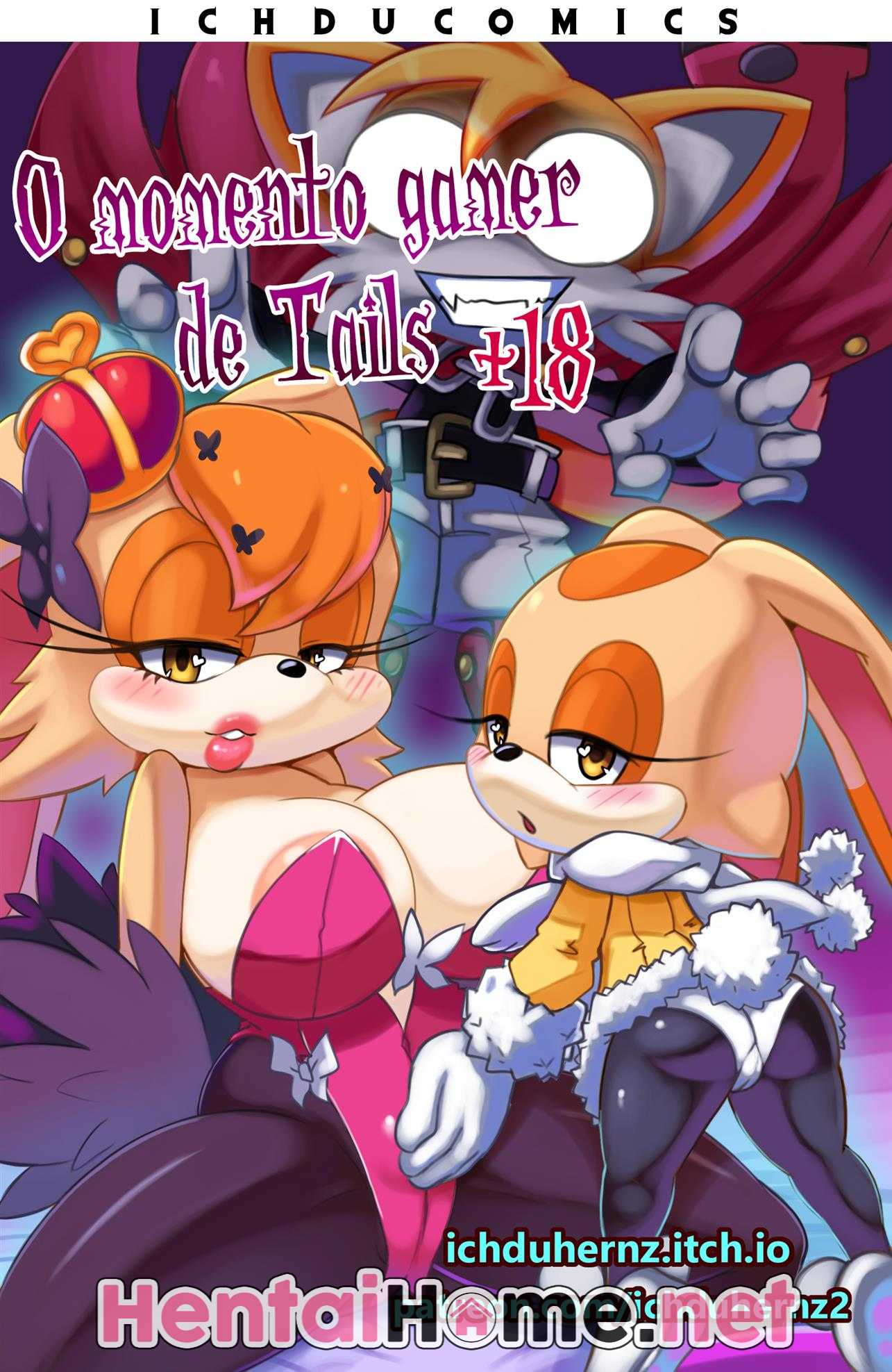 Sonic HQ Pornô: Tails fodendo a irmã - Foto 1