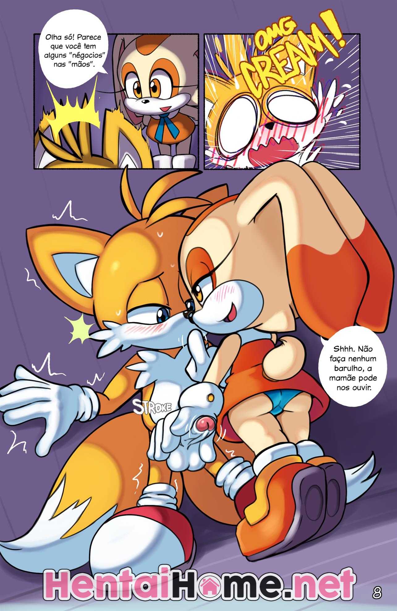 Sonic HQ Pornô: Tails fodendo a irmã