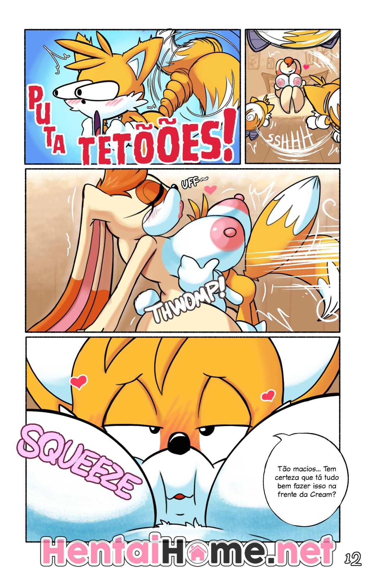 Sonic HQ Pornô: Tails fodendo a irmã - Foto 15