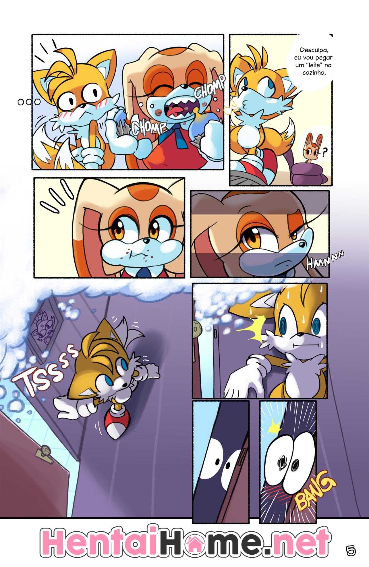 Sonic HQ Pornô: Tails fodendo a irmã - Foto 8