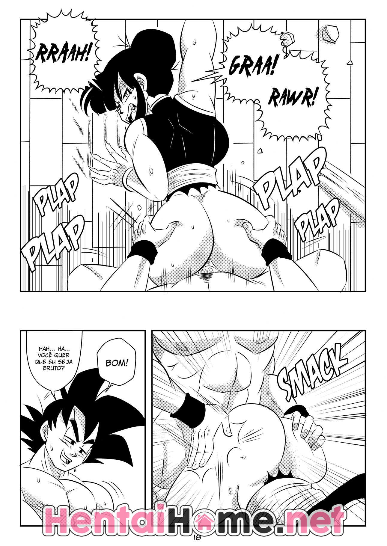 Goku acalma Chi Chi com sexo