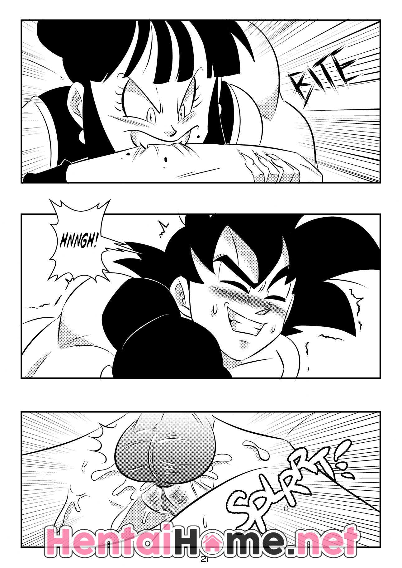 Goku acalma Chi Chi com sexo - Foto 23