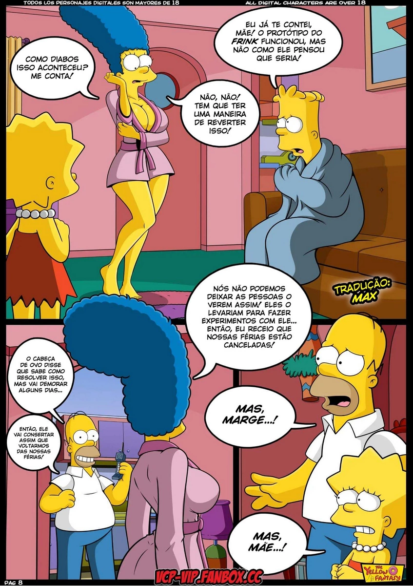 Marge dando uma lição pro filho - Foto 9
