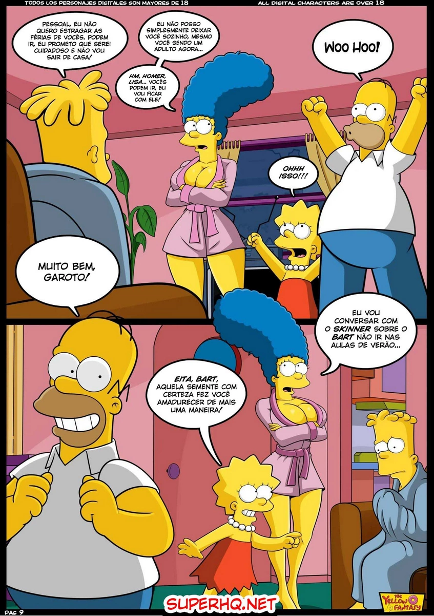 Marge dando uma lição pro filho - Foto 10