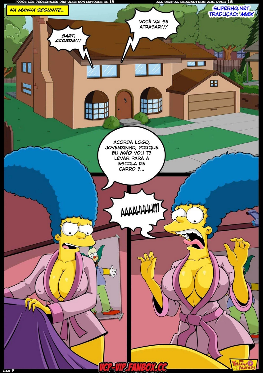Marge dando uma lição pro filho - Foto 8