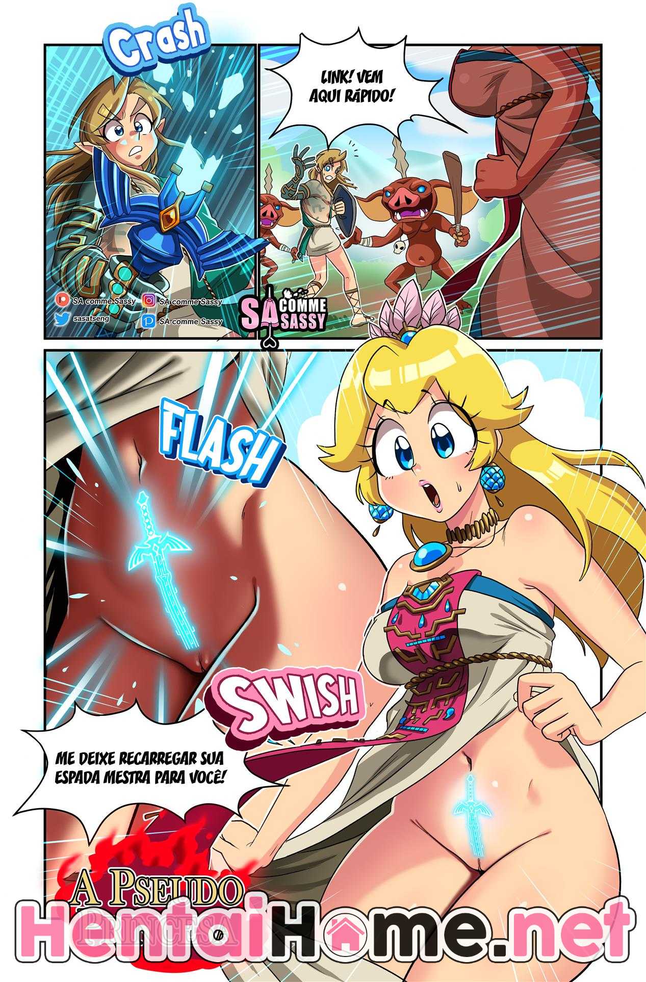 Link fode uma princesa falsa